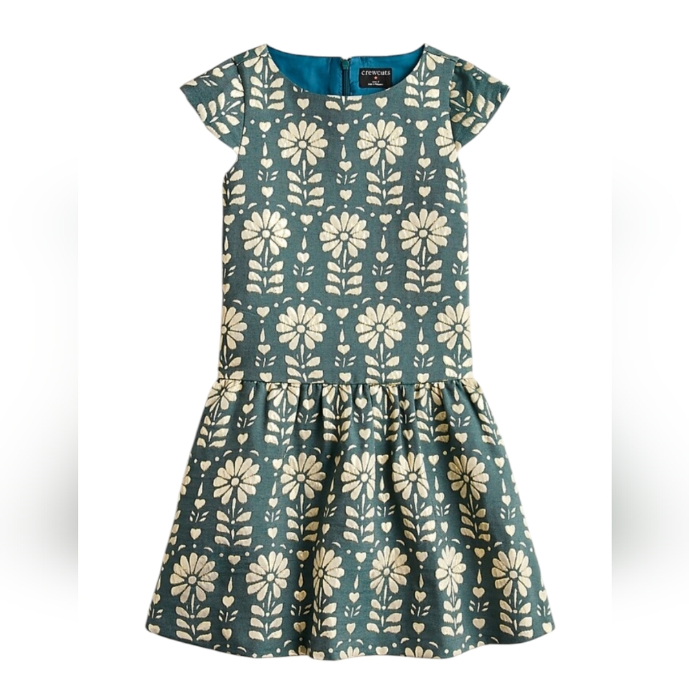 Crewcuts Metallic Jacquard Dress